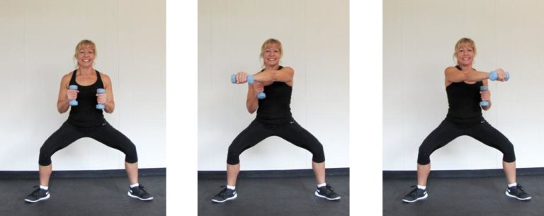 Sumo squat punch - Square Box Fitness